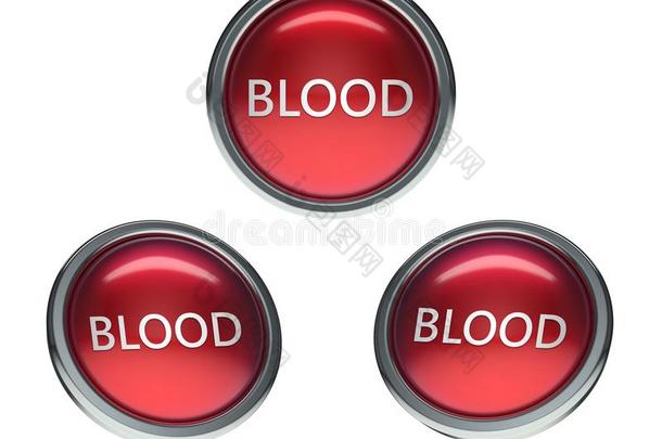 血玻璃按钮