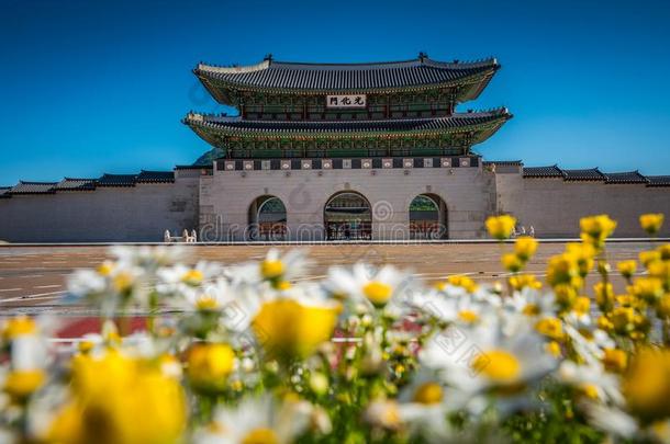 景福宫宫采用首尔,南方朝鲜.