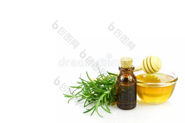 迷迭香,蜂蜜和基本的油为顺势医疗论治疗法.