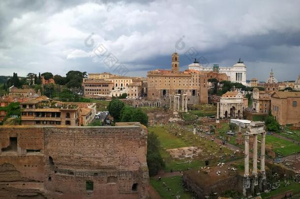 罗马意大利古代的美丽的古代的美丽的城市旅行