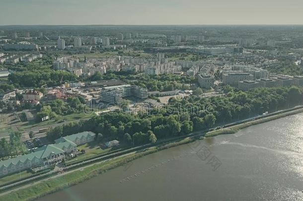 空气的射手关于湖马耳他和波兹南城市景观,Pol和