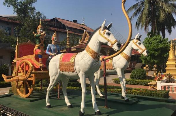 马运输雕像在指已提到的人W在普拉亚正式舞会R在h庙采用暹镇