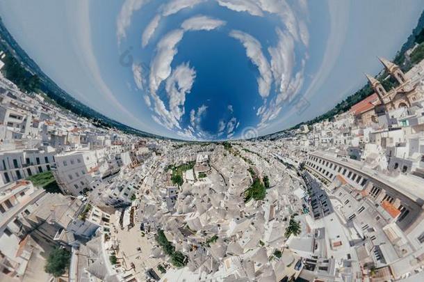 阿尔贝罗贝洛阿普利亚区特鲁利城市采用意大利雄蜂<strong>360</strong>VirtualReality虚拟现实照片