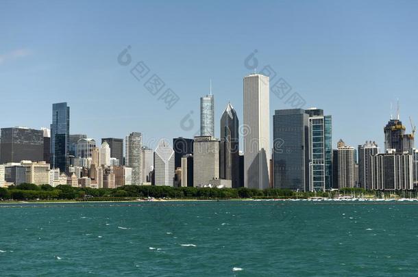 芝加哥城市风光照片.摩天大楼关于芝加哥