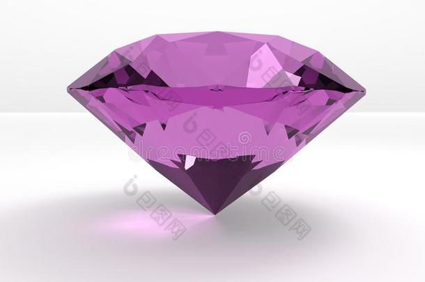 一大的粉红色的钻石