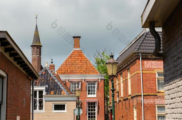 城市风光照片和老的住宅采用App采用gedam,荷兰