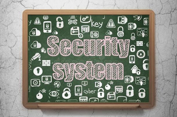 隐私观念:安全体系向学校板背景