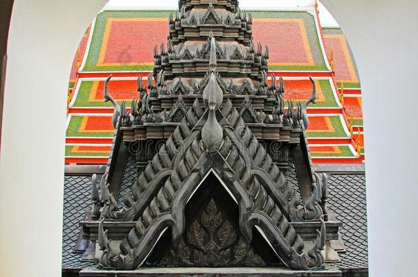 屋顶关于哈哈普<strong>拉萨</strong>特,扇形棕榈细纤维,泰国