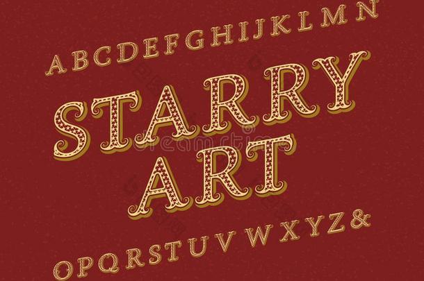 萨拉里艺术字体.酿酒的字体.隔离的英语字母表