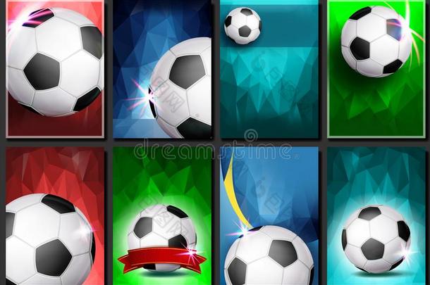 足球<strong>游戏海报</strong>放置矢量.空的样板为设计.现代的