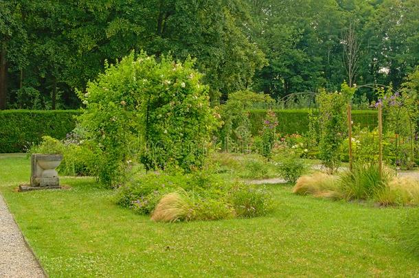 玫瑰花园关于指已提到的人修道院关于查里斯。,瓦兹河法国