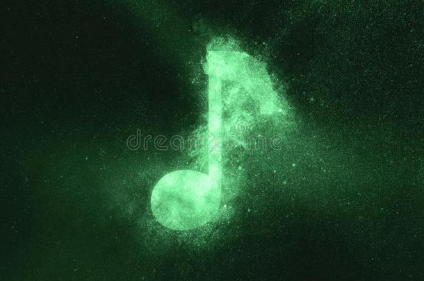 音乐笔记符号,音乐笔记象征.绿色的象征