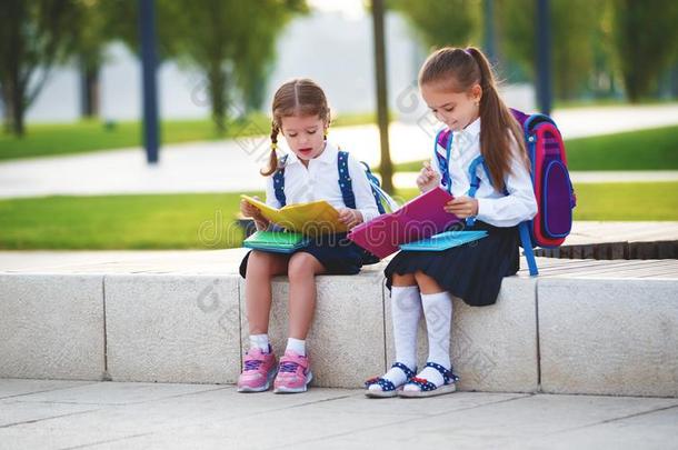 幸福的孩子们女朋友女学生学生基本的学校