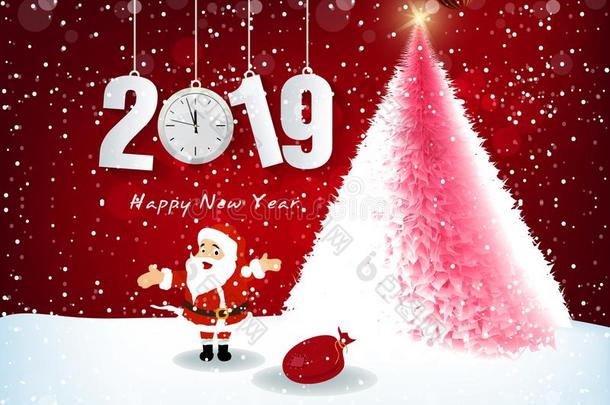 幸福的新的年<strong>2019</strong>和愉快的圣诞节