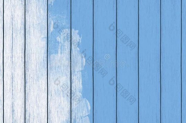 描画的木材背景壁纸和粉蓝色颜料