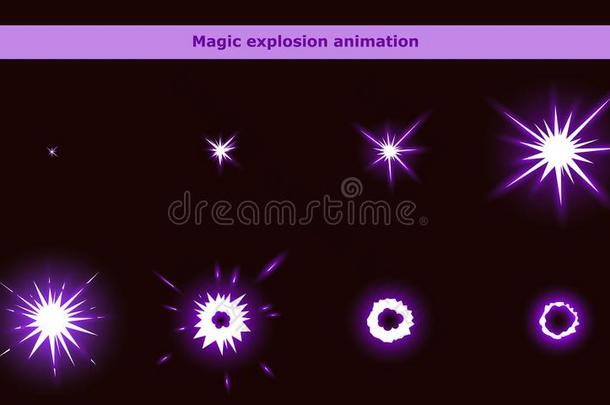 魔法使闪光生气框架为漫画游戏
