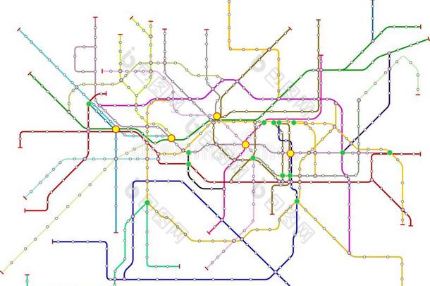 虚构的地铁地图,公众的运送地图