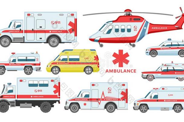 救护车汽车矢量紧急情况救护车-服务车辆或先锋