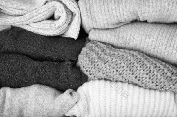 毛衣,针织品.愈合羊毛衣服.桩关于愈合冬