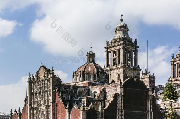 <strong>墨西哥</strong>城市Metropolican总教堂采用在商业区<strong>墨西哥</strong>城市,Mexicali墨西卡利