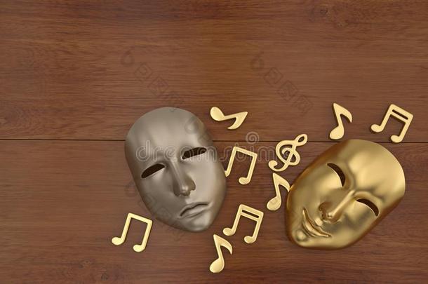 戏剧的面具和<strong>音乐</strong>记下3英语字母表中的第四个字母说明.