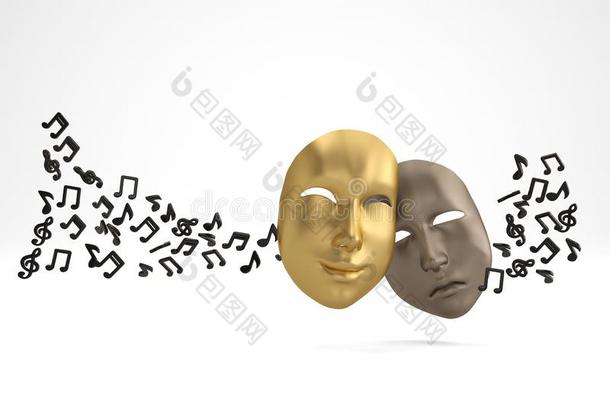 戏剧的面具和音乐记下3英语字母表中的第四个字母说明.
