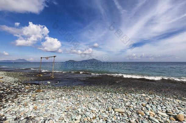 美丽的石头海滩