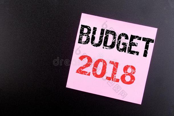 单词,文字预算2018.商业观念为家庭预算