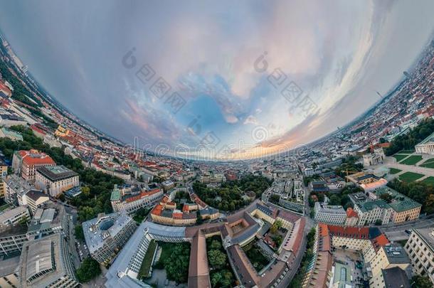 慕尼黑城市天空雄蜂360VirtualReality虚拟现实实质上的现实全景画