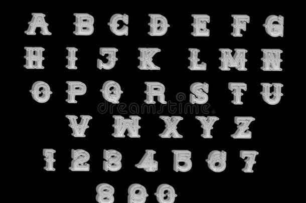 字体文本3英语字母表中的第四个字母英语字母表中的第四个字母esign矢量