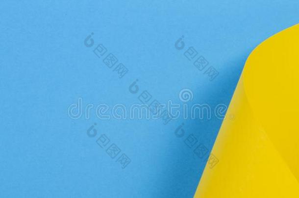 抽象的富有色彩的背景.黄色的蓝色颜色纸采用几何学家