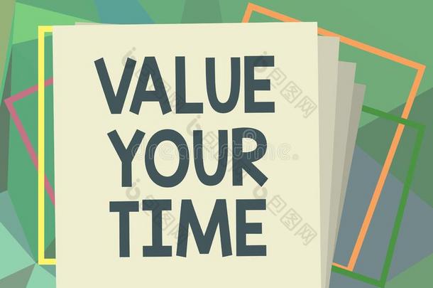 文字笔记展映价值你的时间.商业照片展示