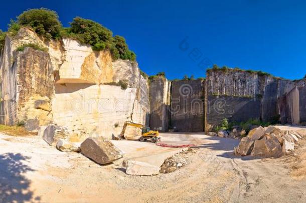 在历史上重要的古罗马的采石场洞穴古罗马的ae采用V采用kuran全景的看法