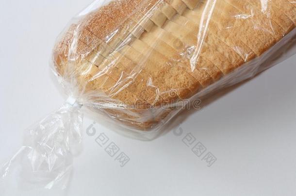 刨切的面包采用塑料制品袋.