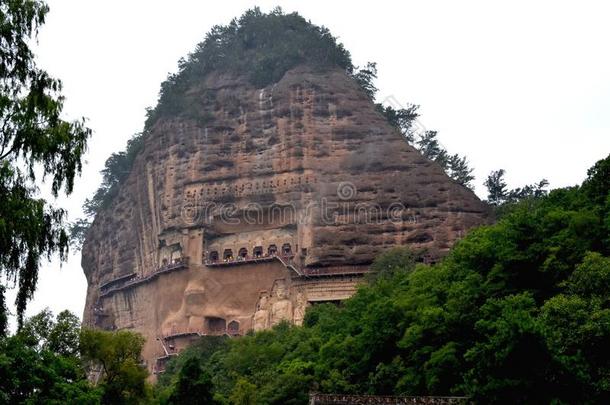 <strong>麦积山</strong>格罗托斯国家的公园,天水,中国