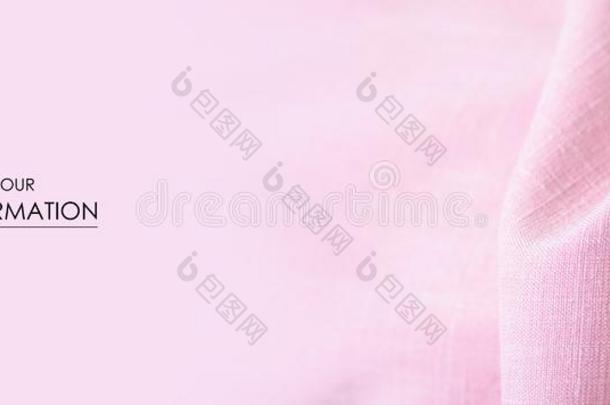 织物衣服亚麻粉红色的宏指令模式