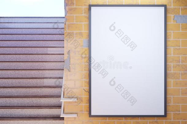 愚弄在上面海报媒体样板area展览采用地铁车站.3英语字母表中的第四个字母