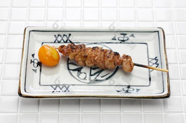 日式烧鸡串,日本人烤的鸡串肉扦