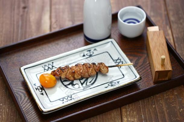 <strong>日式</strong>烧鸡串,日本人烤的鸡串肉扦