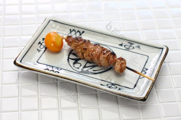 <strong>日式</strong>烧鸡串,日本人烤的鸡串肉扦