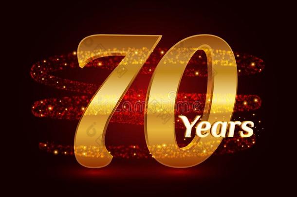 70年金色的周年纪念日3英语字母表中的第四个字母标识庆祝和辉煌的