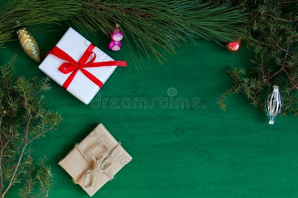 圣诞节背景圣诞节树礼物圣诞节装饰