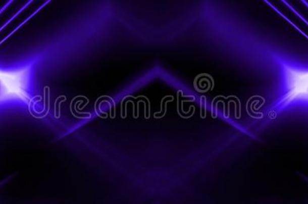 黑暗的抽象的紫色的背景.氖光,微量,深蓝色我