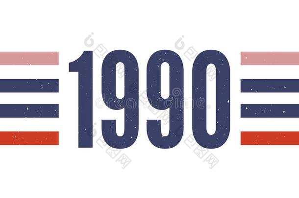 <strong>标语</strong>1990短语图解的矢量照片时尚字体