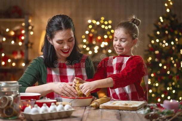 家庭烹饪术圣诞节甜饼干