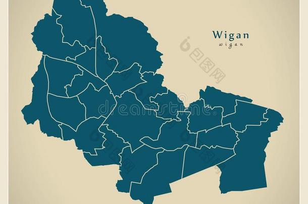 现代的城市地图-本色平纹棉布城市关于英格兰和区unknown不知道的
