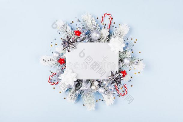 圣诞节卡片和假日装饰