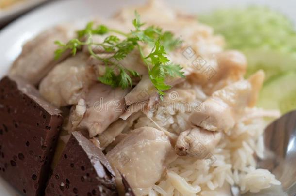 ThaiAirwaysInternational泰航国际食物美食家海南人鸡稻稻蒸熟的和小鸡