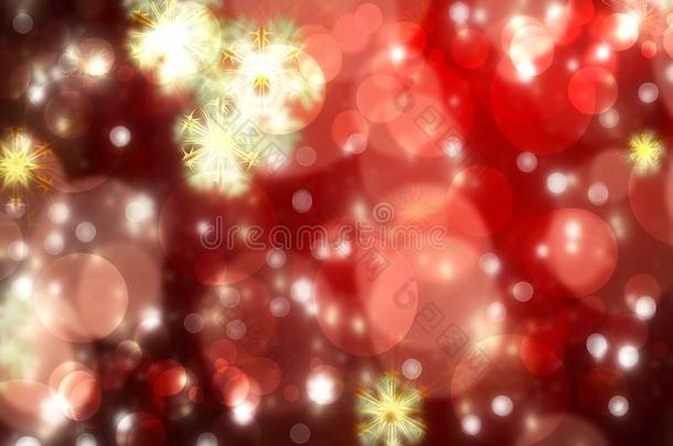 圣诞节光背景.一抽象的节日的红色的圣诞节或