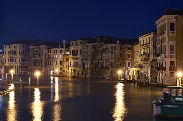 运河重大的威尼斯夜
